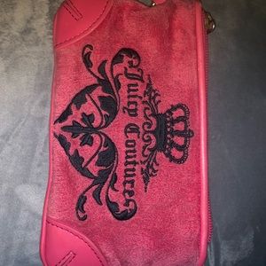 Juicy couture wristlet with cash/card storage